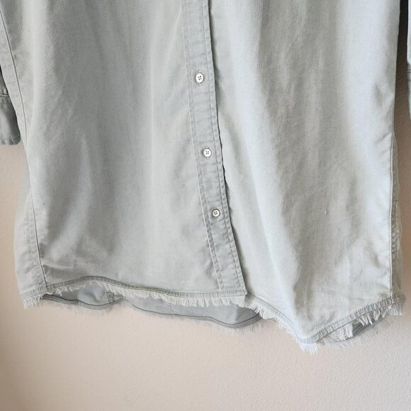NIC+ZOE Anthropologie Denim Shirtdress Button Up Long Sleeve Light Blue Sz L - Picture 6 of 8